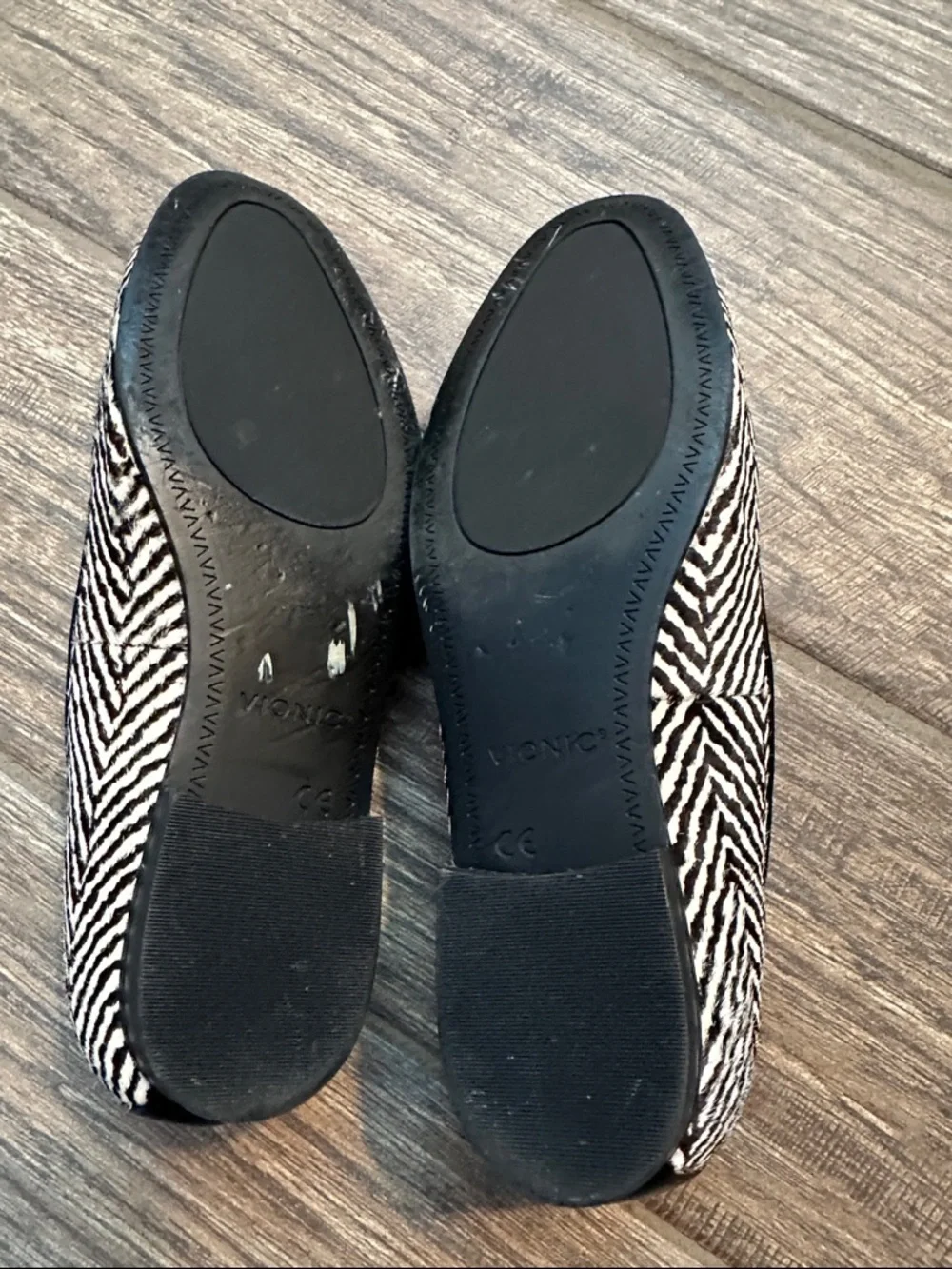 Vionic Black & White Zebra-Pattern Slip-On Loafers - Picture 4 of 7